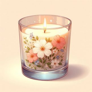 Candle - Flowers